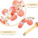 Rhinestone Flower Headband with Pearls and Crystals Red Flowers and White Preals Design Orange - Buy Online on GoSupps.com