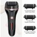 Rechargeable Electric Foot File Callus Remover Kit - Professional Pedicure Tool with 3 Roller Heads and LCD Display - Buy Online on GoSupps.com