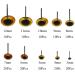 Mini Glass Amber Eyes Kit - 150Pcs for Needle Felting Toys, Teddy Bears, Dolls | Craft Wool Felting Supplies - Buy Online on GoSupps.com