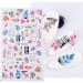 Manicure With Textured Slider Gel Geometry French Design Nail Stickers Acrylic 5D Colorful(5D-K150) - Buy Online on GoSupps.com