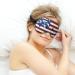 American Flag Guns & Bullet Holes Sleep Mask - Adjustable Strap, Light Blocking Eye Cover for Men and Women | Ideal for Travel, Night Time and Naps - Buy Online on GoSupps.com