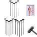 7 Star N_eedle Acupuncture 7 Star N_eedle & Plum Blossom Dermal Hammer Width a Chart -Acupuncture Human Body Charts Meridians and Acupuncture Points (15PCS Width a Acupoint Chart)