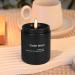 Scented Cedar Candle 7oz - 45 Hour Burn | Perfect Gifts for Women & Men | Spring Soy Candles in Black Jar | Reusable Candle Gift - Buy Online on GoSupps.com