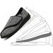 LEEWE Diabetic Slippers Adjustable Closure for Edema Plantar Fasciitis Bunions Arthritis - Black, Size 38 - Buy Online on GoSupps.com