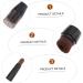MAGICLULU Double Ended Foundation Brush Makeup Portable Makeup Brush Car Diffuser Mutitool Concealer Brush Women Makeup Tool Brush for Blush Abs Blush Brush Travel Multifunction - Buy Online on GoSupps.com