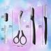 Professional Eyebrow Grooming Kit for Women and Men | Includes Brush, Razor, Comb, Scissor, Knife, Trimmer, and Tweezers - Buy Online on GoSupps.com