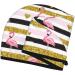 Hair Towel Wrap - Quick Drying Turban with Button | Gold Glittering Hearts & Flamingos - Buy Online on GoSupps.com