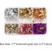 Manicure Nail Glitter DIY Ultra-thin Irregular Spangles Nail Gold Foil Aluminum Sequins Gold Glitter Flakes(7) Style07 - Buy Online on GoSupps.com