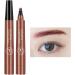 Eyebrow Liquid Pen Waterproof 4point Liquid Eyebrow Pencil Nature eyebrow pen pencil eyebrow marker for quick drying simulation long wearing no smudges Skuda - Buy Online on GoSupps.com
