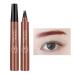 Eyebrow Marker Waterproof 4 Point Liquid Eyebrow Pencil Eyebrow Marker Black For Nature Simulation Wild Eyebrows Quick Dry Long Wear No Smudge Red Brown