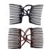Froiny Stretchy Double Hair Comb Clips - Adjustable Elastic Hairpins for Women & Girls - 2-Pack Updo Ponytail Holders - Buy Online on GoSupps.com