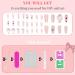 24Pcs Y2K Cute Kawaii French Flame Press on Nails Long Coffin Hot Pink False Nails with 3D Nail Charms - Acrylic Glue On Nails with Cartoon, Heart, Pearl, Bow, Glitter & Rhinestone Designs - Buy Online on GoSupps.com