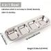 HanryDong Small Animal Stainless Steel Bowl 4 in 1 Hamster Feeder for Water and Food Cage Pet Small Dish for Rabbit/Guinea Pig/Hedgehog/Mice/Chinchilla/Kitten (4 in 1 bowl) - Buy Online on GoSupps.com