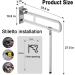 29.5 INCH Grab Bars for Bathroom Toilet Safety Rails for Elderly Pregnant Women Disabled Handicap Bar Medical Flip Up Arm Rails Support Foldable Skid Resistance White - Buy Online on GoSupps.com