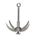 Latinaric Stainless Steel Grappling Hook with 4 Claws for Mountaineering Hiking Survival