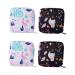 Lurrose Napkin Holder 2 PCS Sanitary Napkin Storage Bag Coin Pouch Menstrual Pad Bag Black Wallet For Women Travel Bag Girls Nylon Disposable Mini Purse