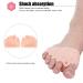 5pcs Full Foot 5 Holes Hallux Valgus Corrector Bunion Splints - High Elasticity SEBS Toe Straightener Pad for Bunion Relief - Leg & Foot Supports (Brighten Skin Tone) - Buy Online on GoSupps.com