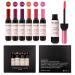 Sovoncare Manzimiao Matte Liquid Lipstick 6 Color Set - Waterproof Long Lasting Wine Lip Tint for Natural Lips - Mini Makeup Sticks in Wine Bottle Design - Buy Online on GoSupps.com