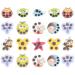 Iplusmile 20 pieces thermometer sticker forehead fever thermometer head thermometer strip baby children girls boys fever temperature measurement outdoors at home sleeping random style 20 pieces