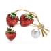 Pin Jewelry Gifts for Women Ladies Fashion Accessories Red Enamel Strawberry Brooch Beauty Strawberry Brooch Pin Party Brooch Brooches & Pins