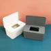 2-Piece Wet Wipes Box Set | Baby Toilet Paper Holder | Towel & Napkin Box with Lid | Gray/White Handkerchief Storage for Home - Buy Online on GoSupps.com