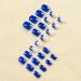 RikView Short Press On Nails - Glossy Blue Square Full Cover Fake Nails for Women - 24 PCs Set - Buy Online on GoSupps.com