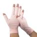 Copper Arthritis Compression Gloves for Women and Men, Carpal Tunnel Gloves, Hand Brace for Arthritis Pain and Support by Dr. Arthritis (Medium Pink) Pink Medium