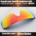 IMYTPFT Replacement Lenses for Oakley EVZero Blades - Red | High-Quality International Shipping - Buy Online on GoSupps.com