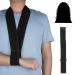 Katslyn Arm Sling Sshoulder sling sling for arm support Shoulder Sling Adjustable Arm Sling Breathable Support for Broken Wrist Shoulder Injury Elbow Wrist Hand Arm Support for Men Women(Black)