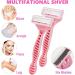 VZOM Bikini Trimmer Razor for Women - Stylish Pubic Hair Grooming Tool with Heart Straight and Triangle Stencils - Perfect for Intimate Areas - Buy Online on GoSupps.com