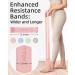 YOTTOY Silicone Resistance Bands for Workouts - 4 Levels of Elastic Exercise Loop Bands for Legs Physical Therapy Yoga & Fitness - Pink & Blue - Buy Online on GoSupps.com