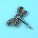 Vintage Rhinestone Dragonfly Hair Clips Set - Elegant Alloy Barrettes for Women - Buy Online on GoSupps.com