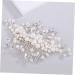 FRCOLOR 1PC wedding headpiece for bride metal hair claw clips Wedding Hair Jewelry Wedding Hair Pin pearl headpiece pearl hair clip Bride Hair Comb Wedding dress bridesmaid crystal - Buy Online on GoSupps.com