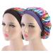 Girls Satin Sleep Bonnets for Curly Hair | Colorful Black+Purple Kids Night Caps - Buy Online on GoSupps.com