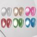 Jelly Glass Cat Eye Gel Nail Polish Set Upgraded Smooth Magnetic Cats Eye Gel Polish with Magnet Stick Pink Blue Green Ceramic Shimmer Velvet Translucent Cats Eye Gel Soak Off Salon Quality