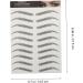 FOMIYES 30 pcs Black Artificial Creative Shaping Fake Supply Eyebrows Stickers Makeup Female Bionic Eyebrow 1 count (Pack of 1) Blackx3pcs - Buy Online on GoSupps.com