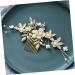 Didiseaon 2 Sets Hair Accessories Flower Decor Rhinestone Hair Clip Bridal Hair Clip Rhinestone Wedding Hair Comb Bridal Headpieces for Wedding Wig Combs Zinc Alloy Flower Head Women's Pearl - Buy Online on GoSupps.com