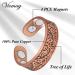 Vicmag Magnetic Copper Rings for Women - 4X Strength, 3500 Gauss Magnets, Adjustable, 100% Solid Pure Copper - 2PCS Set in Jewelry Gift Box (Copper Life Tree) - Buy Online on GoSupps.com