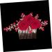 minkissy Rose Hair Comb Wedding Hair Accessories for Brides Wedding Hair Comb Rose Hair Decor Bridal Hair Side Comb Rose Flower Hair Comb Wedding Hair Side Comb Hair Decoration Red Cloth - Buy Online on GoSupps.com