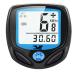 Bicycle computer digitally wirelessly bicycle axis waterproof wireless kilometer counter with automatic waking up and LCD backlight white