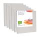 Zingarts Canvases for Painting 6x6Inch 6-Pack 100% Cotton Primed Painting Canvas Panels Stretched Canvas Boards is for Professionals Students & Kids for Acrylic Paint Oil Paint Watercolor Gouache