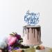 Tenhaisi Blue Glitter Happy Birthday Dad Cake Topper Happy Father's Birthday Cake Decoration Dad Party Decoration Dad Happy Birthday Party Decoration Supplies - Buy Online on GoSupps.com