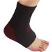 Plantar Fasciitis Compression Ankle Sleeves for Men Women Foot Heel Arch Support Socks Reduce Ankle Swelling Pain Relief Brace. (Black/Red - 1 Pair Large/X-Large)