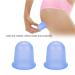 Silicone Suction Massage Cups Set - 2 Parts for Cellulite Muscle & Joint Pain Relief (Blue) - Buy Online on GoSupps.com