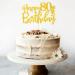 onehous Happy 80th Birthday Cake Topper Gold 80th Birthday Decoration Cake Topper 80th Birthday Cake Topper With Glitter Star Cupcake Topper Cake Decorations for Women Men 80th Birthday Decoration Gold 80th - Buy Online on GoSupps.com