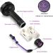 128 LEDs UV Flashlight with Protective Glasses - 395nm UV Light for Detecting Scorpions Pet Urine & Counterfeit Money - Buy Online on GoSupps.com