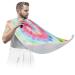 Beard Bib Apron Beard Bib Hair Catcher for Men Shaving and Trimming Non-Stick Waterproof Beard Cape Grooming Cloth Tie Dye