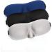 Artshu 3-Piece Set 3D Blackout Eye Mask with Free Earplugs - Travel Blindfold for Sleep and Relaxation - Black, Gray, Blue - Buy Online on GoSupps.com