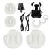 HSU Surf Mounts and Accessories for Ski, Snorkeling, Surfing, Wakeboarding Fitting GoPro Hero 11,10,9,8,7, 6,5,4,3,2, Session, Black, Silver, AKASO Campark, and Other Action Cameras (Surfing Kit)