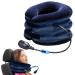 Baifulai neck extension flocked PVC Cervical Neck Traction Device adjustable neck support navy blau adjustable neck pillow stress dismantle traction cervicals head and neck stretcher